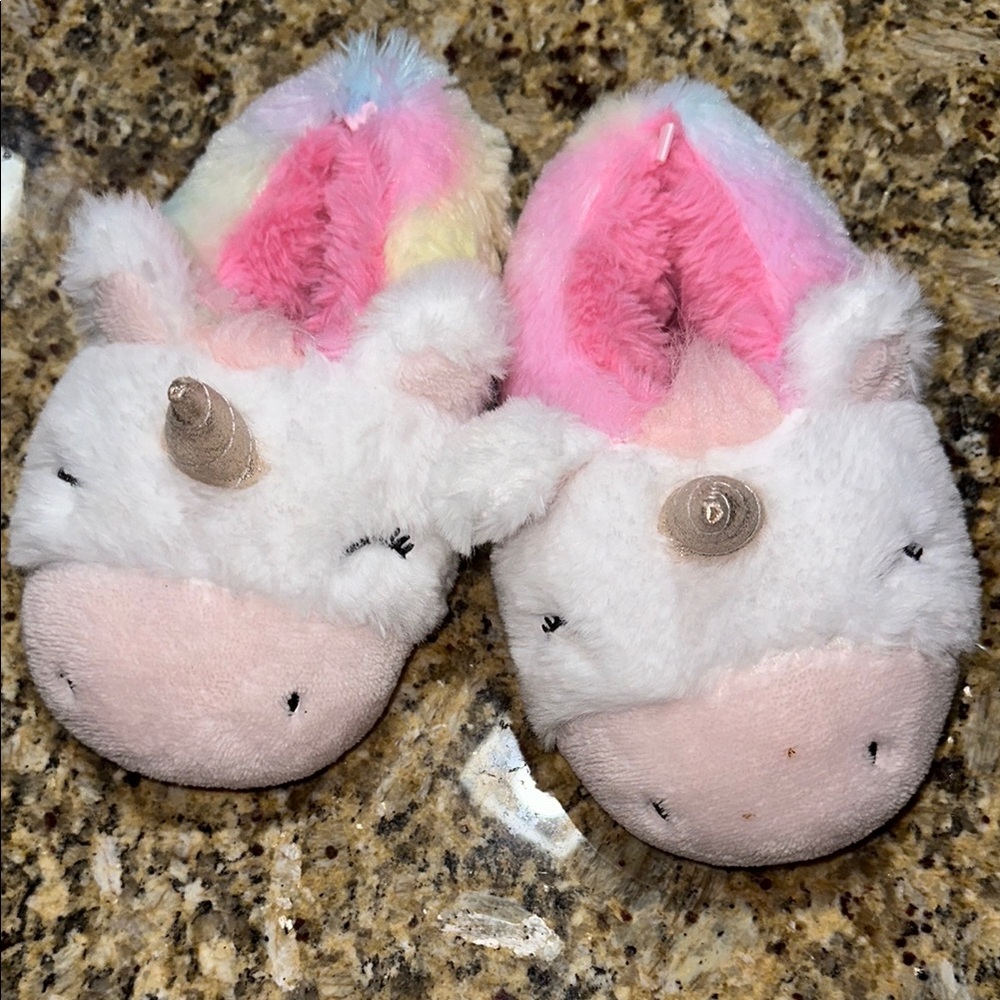 Unicorn Plush Slippers